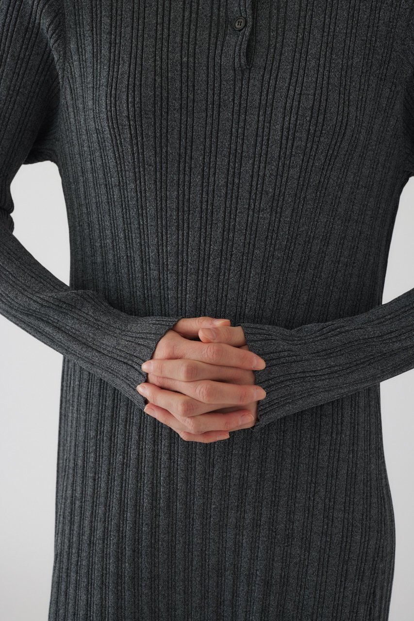 【リムアーク/RIM.ARK】のOpen collar high neck OP/ワンピース 人気、トレンドファッション・服の通販 founy(ファニー) 　ファッション　Fashion　レディースファッション　Fashion for Women　ワンピース　Dresses　チュニック　Tunic Tops & Dresses　チュニック　Tunic, Long Top　フレア　Flare, Flared　ベーシック　Basic, Essential　ロング　Long, Long-Length　other-7|ID: prp329100003799653 ipo3291000000034969468