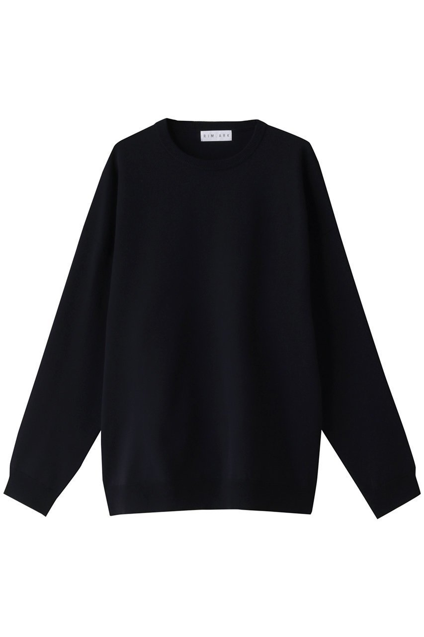 【リムアーク/RIM.ARK】のBasic R-neck knit PO(LARGE)/ニット インテリア・キッズ・メンズ・レディースファッション・服の通販 founy(ファニー) 　ファッション　Fashion　レディースファッション　WOMEN　トップス・カットソー　Tops/Tshirt　ニット　Knit Tops　プルオーバー　Pullover　インナー　Inner　カットソー　Cut And Sew　スウェット　Sweat　ベーシック　Basic　定番　Standard　ネイビー|ID: prp329100003799654 ipo3291000000032377298