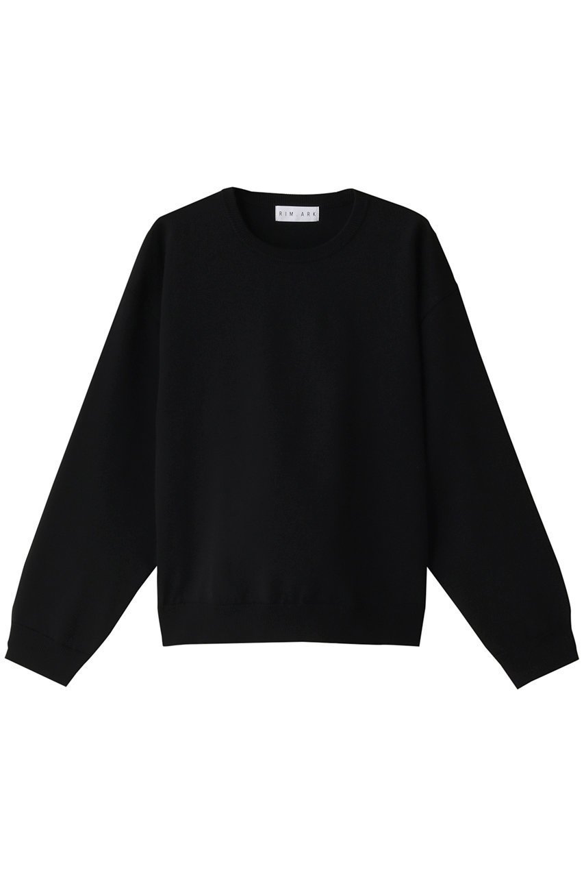 【リムアーク/RIM.ARK】のBasic R-neck knit PO(SMALL)/ニット インテリア・キッズ・メンズ・レディースファッション・服の通販 founy(ファニー) 　ファッション　Fashion　レディースファッション　WOMEN　トップス・カットソー　Tops/Tshirt　ニット　Knit Tops　プルオーバー　Pullover　ブラック|ID: prp329100003799655 ipo3291000000024986309