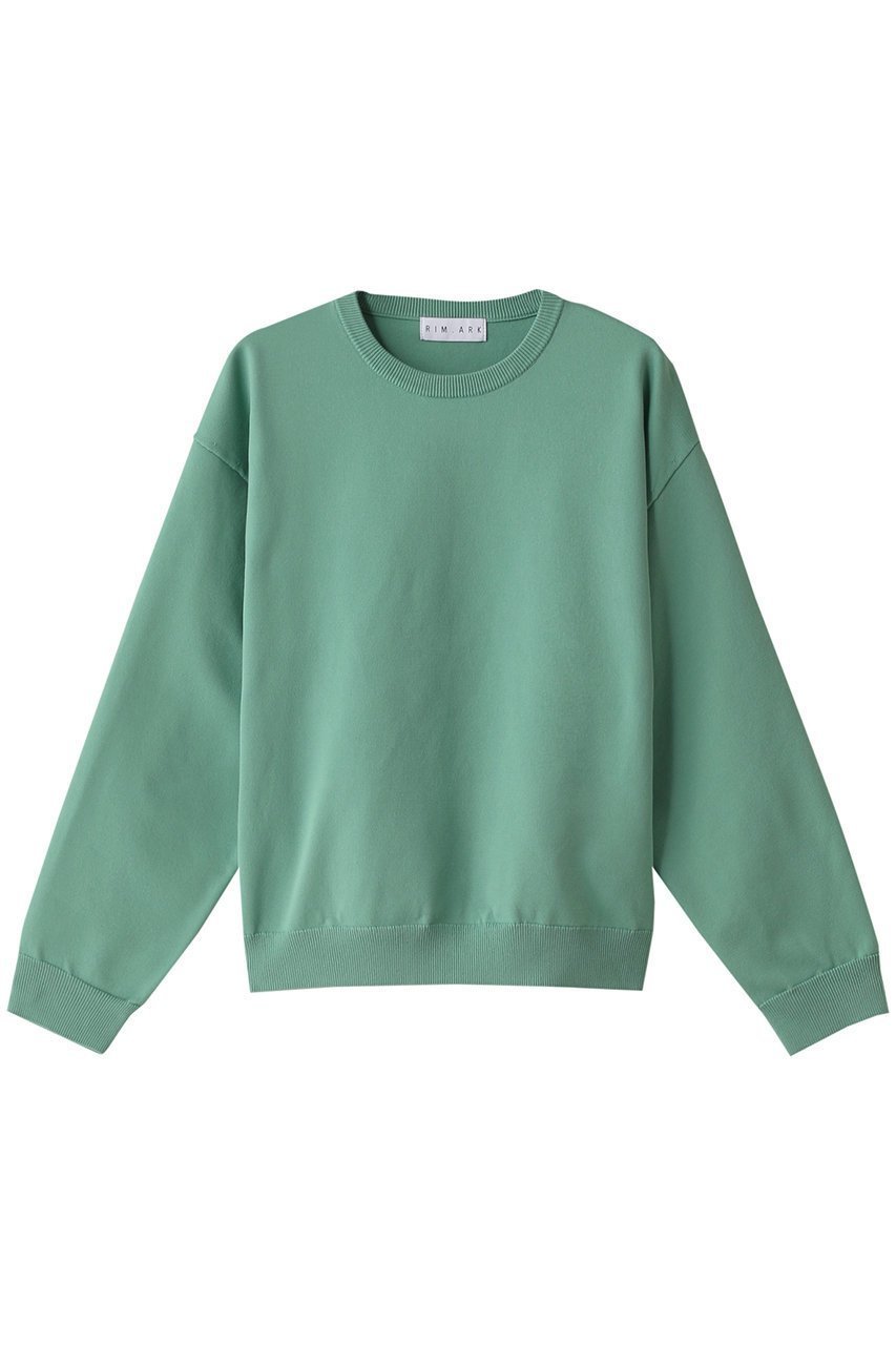 【リムアーク/RIM.ARK】のBasic R-neck knit PO(SMALL)/ニット インテリア・キッズ・メンズ・レディースファッション・服の通販 founy(ファニー) 　ファッション　Fashion　レディースファッション　Fashion for Women　トップス・カットソー　Cut & Sew Tops　ニット　Knit Tops & Sweaters　カジュアルプルオーバー・ニットトップス　Pullovers & Knit Tops / Casual Pullovers　インナー　Innerwear　カットソー　Cut and Sewn Top　スウェット / スエット　Sweatshirt, Sweatwear　ベーシック　Basic, Essential　定番　Standard, Basic Item　グリーン|ID: prp329100003799655 ipo3291000000032959577