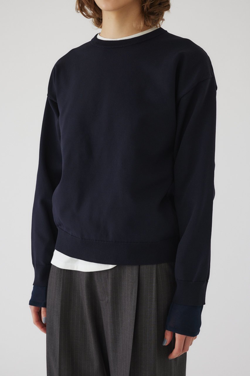 【リムアーク/RIM.ARK】のBasic R-neck knit PO(SMALL)/ニット 人気、トレンドファッション・服の通販 founy(ファニー) 　ファッション　Fashion　レディースファッション　Fashion for Women　トップス・カットソー　Cut & Sew Tops　ニット　Knit Tops & Sweaters　カジュアルプルオーバー・ニットトップス　Pullovers & Knit Tops / Casual Pullovers　インナー　Innerwear　カットソー　Cut and Sewn Top　スウェット / スエット　Sweatshirt, Sweatwear　ベーシック　Basic, Essential　定番　Standard, Basic Item　other-6|ID: prp329100003799655 ipo3291000000032959599
