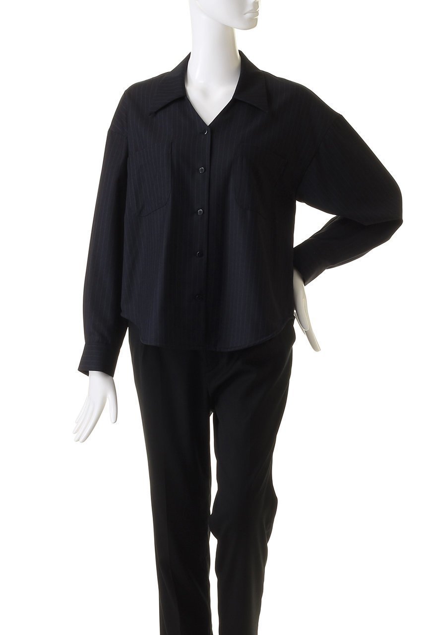 【リムアーク/RIM.ARK】のV cut relaxy SH/シャツ 人気、トレンドファッション・服の通販 founy(ファニー) ファッション Fashion レディースファッション Fashion for Women トップス・カットソー Cut & Sew Tops シャツ・ブラウス・オフィスカジュアル Elegant Blouses & Button-Ups コンパクト Compact, Small Size ジュエリー Jewelry, Accessories ストライプ Stripe, Striped Pattern スリーブ Sleeve, Long Sleeve / Short Sleeve マニッシュ Mannish, Boyish ロング Long, Long-Length other-2|ID: prp329100003799661 ipo3291000000032785218