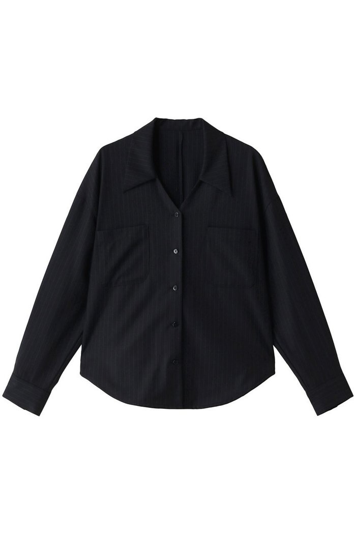 【リムアーク/RIM.ARK】のV cut relaxy SH/シャツ インテリア・キッズ・メンズ・レディースファッション・服の通販 founy(ファニー) https://founy.com/ ファッション Fashion レディースファッション Fashion for Women トップス・カットソー Cut & Sew Tops シャツ・ブラウス・オフィスカジュアル Elegant Blouses & Button-Ups コンパクト Compact, Small Size ジュエリー Jewelry, Accessories ストライプ Stripe, Striped Pattern スリーブ Sleeve, Long Sleeve / Short Sleeve マニッシュ Mannish, Boyish ロング Long, Long-Length |ID: prp329100003799661 ipo3291000000036394201