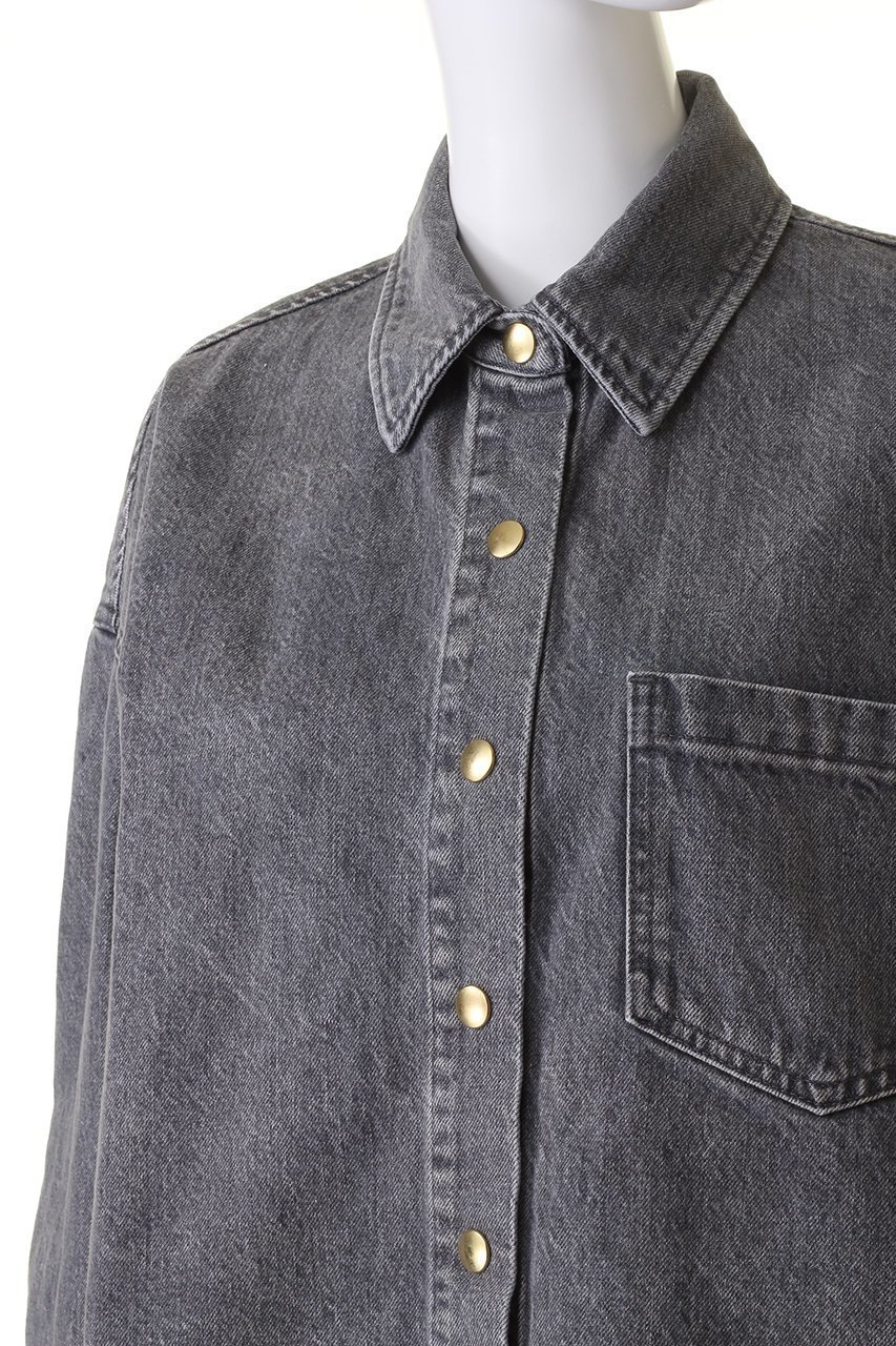 【サードマガジン/THIRD MAGAZINE】のデニムオーバーシャツジャケット 人気、トレンドファッション・服の通販 founy(ファニー)  ファッション Fashion レディースファッション Fashion for Women アウター Coat / Outerwear Collection レディースジャケット・軽アウター Jackets コンパクト Compact, Small Size ショート Short, Short Length ジャケット Jacket, Outerwear デニム Denim, Jeans Material バランス Balance, Style Balance フレア Flare, Flared ワイド Wide, Wide Fit other-5|ID: prp329100003802028 ipo3291000000033705493