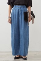 【サードマガジン/THIRD MAGAZINE】のデニムタックパンツ 人気、トレンドファッション・服の通販 founy(ファニー) ファッション Fashion レディースファッション Fashion for Women パンツ Pants & Trousers デニムパンツ・ジーンズ・美脚デニム Denim Jeans & Pants おすすめ Recommended / Our Picks デニム Denim, Jeans Material バルーン Balloon, Balloon Silhouette ワイド Wide, Wide Fit |ID:prp329100003802030