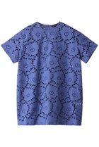 【ミズイロ インド/mizuiro ind】のlace crew neck tunic shirt シャツ blue|ID:prp329100003810293