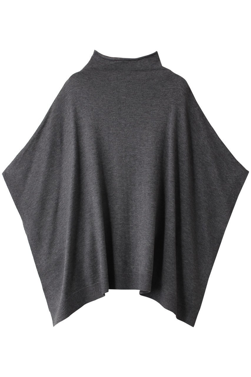 【ミズイロ インド/mizuiro ind】のbottle neck cape ケープ インテリア・キッズ・メンズ・レディースファッション・服の通販 founy(ファニー) 　ファッション　Fashion　レディースファッション　WOMEN　トップス・カットソー　Tops/Tshirt　ニット　Knit Tops　プルオーバー　Pullover　なめらか　Smooth　ドレープ　Drape　ボトルネック　Bottleneck　エレガント 上品　Elegant　gray|ID: prp329100003810295 ipo3291000000029937944