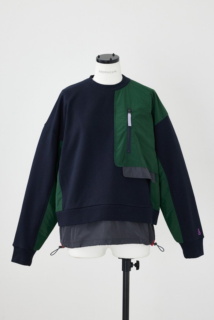 【ナゴンスタンス/nagonstans】のSweat Woven Combi Crew/スウェット インテリア・キッズ・メンズ・レディースファッション・服の通販 founy(ファニー) https://founy.com/ ファッション Fashion レディースファッション WOMEN トップス・カットソー Tops/Tshirt シャツ/ブラウス Shirts/Blouses パーカ Sweats ロング / Tシャツ T-Shirts スウェット Sweat カットソー Cut and Sewn スウェット Sweat パッチワーク Patchwork |ID: prp329100003810296 ipo3291000000025073379