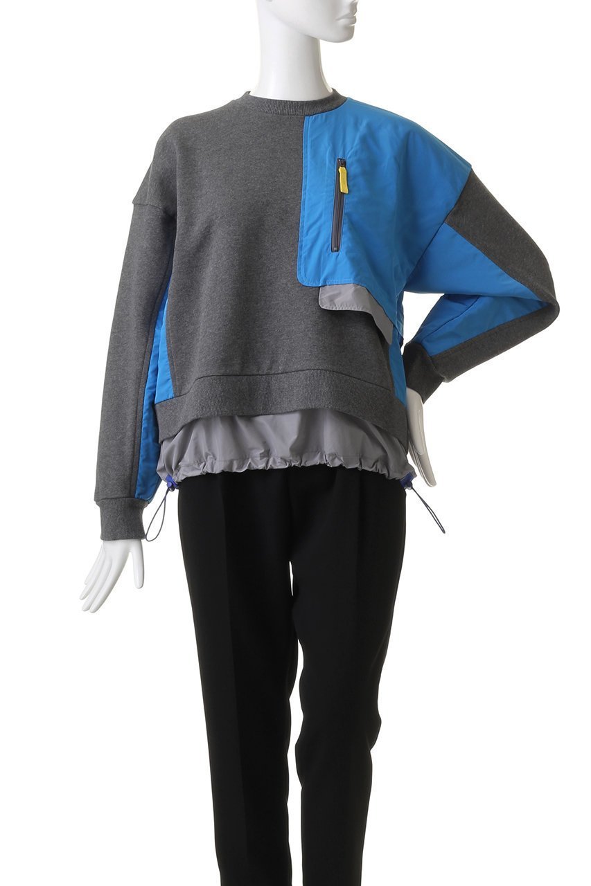 【ナゴンスタンス/nagonstans】のSweat Woven Combi Crew/スウェット 人気、トレンドファッション・服の通販 founy(ファニー) 　ファッション　Fashion　レディースファッション　WOMEN　トップス・カットソー　Tops/Tshirt　シャツ/ブラウス　Shirts/Blouses　パーカ　Sweats　ロング / Tシャツ　T-Shirts　スウェット　Sweat　カットソー　Cut and Sewn　スウェット　Sweat　パッチワーク　Patchwork　other-2|ID: prp329100003810296 ipo3291000000031384514