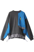 【ナゴンスタンス/nagonstans】のSweat Woven Combi Crew/スウェット 人気、トレンドファッション・服の通販 founy(ファニー) ファッション Fashion レディースファッション Fashion for Women トップス・カットソー Cut & Sew Tops シャツ・ブラウス・オフィスカジュアル Elegant Blouses & Button-Ups レディースパーカー・カジュアルフーディー Casual Hoodies & Sweatshirts ロングTシャツ・Tシャツ Longline T-Shirts & Tees スウェット・クルーネックトップス Sweatshirts & Crewnecks / Relaxed Fit Sweat Tops カットソー・ベーシックTシャツ Cut-and-Sewn Tops / Stretch Tees & Basics スウェット / スエット Sweatshirt, Sweatwear パッチワーク Patchwork, Mixed Fabric thumbnail Stone|ID: prp329100003810296 ipo3291000000032841803