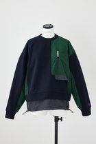 【ナゴンスタンス/nagonstans】のSweat Woven Combi Crew/スウェット Space|ID: prp329100003810296 ipo3291000000036988072