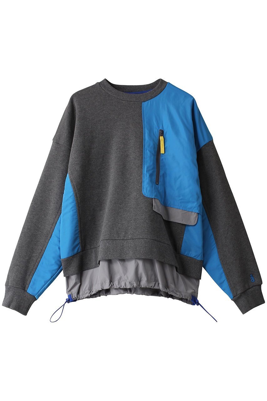 【ナゴンスタンス/nagonstans】のSweat Woven Combi Crew/スウェット インテリア・キッズ・メンズ・レディースファッション・服の通販 founy(ファウニー) 　ファッション　Fashion　レディースファッション　Fashion for Women　トップス・カットソー　Cut & Sew Tops　シャツ・ブラウス・オフィスカジュアル　Elegant Blouses & Button-Ups　レディースパーカー・カジュアルフーディー　Casual Hoodies & Sweatshirts　ロングTシャツ・Tシャツ　Longline T-Shirts & Tees　スウェット・クルーネックトップス　Sweatshirts & Crewnecks / Relaxed Fit Sweat Tops　カットソー・ベーシックTシャツ　Cut-and-Sewn Tops / Stretch Tees & Basics　スウェット / スエット　Sweatshirt, Sweatwear　パッチワーク　Patchwork, Mixed Fabric　Stone|ID: prp329100003810296 ipo3291000000036988074