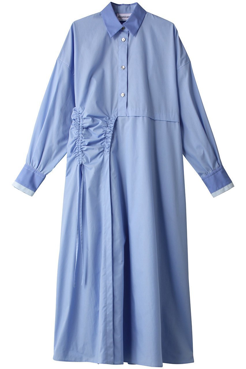 【ナゴンスタンス/nagonstans】のソフトブロード フレアSH DRS/シャツドレス 人気、トレンドファッション・服の通販 founy(ファニー) 　ファッション　Fashion　レディースファッション　Fashion for Women　ワンピース　Dresses　フォーマル・パーティードレス・結婚式用ドレス　Elegant & Casual Dresses　チュニック　Tunic Tops & Dresses　アシンメトリー　Asymmetrical Style　チュニック　Tunic, Long Top　ドレス　Dress, One-Piece　フレア　Flare, Flared　ブロード　Broadcloth, Fine Cotton　ポケット　Pocket, Pocket Detail　ロング　Long, Long-Length　 other-1|ID: prp329100003810299 ipo3291000000032899792