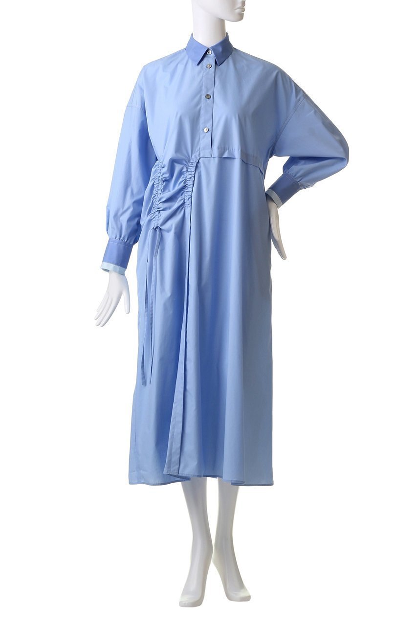 【ナゴンスタンス/nagonstans】のソフトブロード フレアSH DRS/シャツドレス 人気、トレンドファッション・服の通販 founy(ファニー) 　ファッション　Fashion　レディースファッション　Fashion for Women　ワンピース　Dresses　フォーマル・パーティードレス・結婚式用ドレス　Elegant & Casual Dresses　チュニック　Tunic Tops & Dresses　アシンメトリー　Asymmetrical Style　チュニック　Tunic, Long Top　ドレス　Dress, One-Piece　フレア　Flare, Flared　ブロード　Broadcloth, Fine Cotton　ポケット　Pocket, Pocket Detail　ロング　Long, Long-Length　other-2|ID: prp329100003810299 ipo3291000000032899798