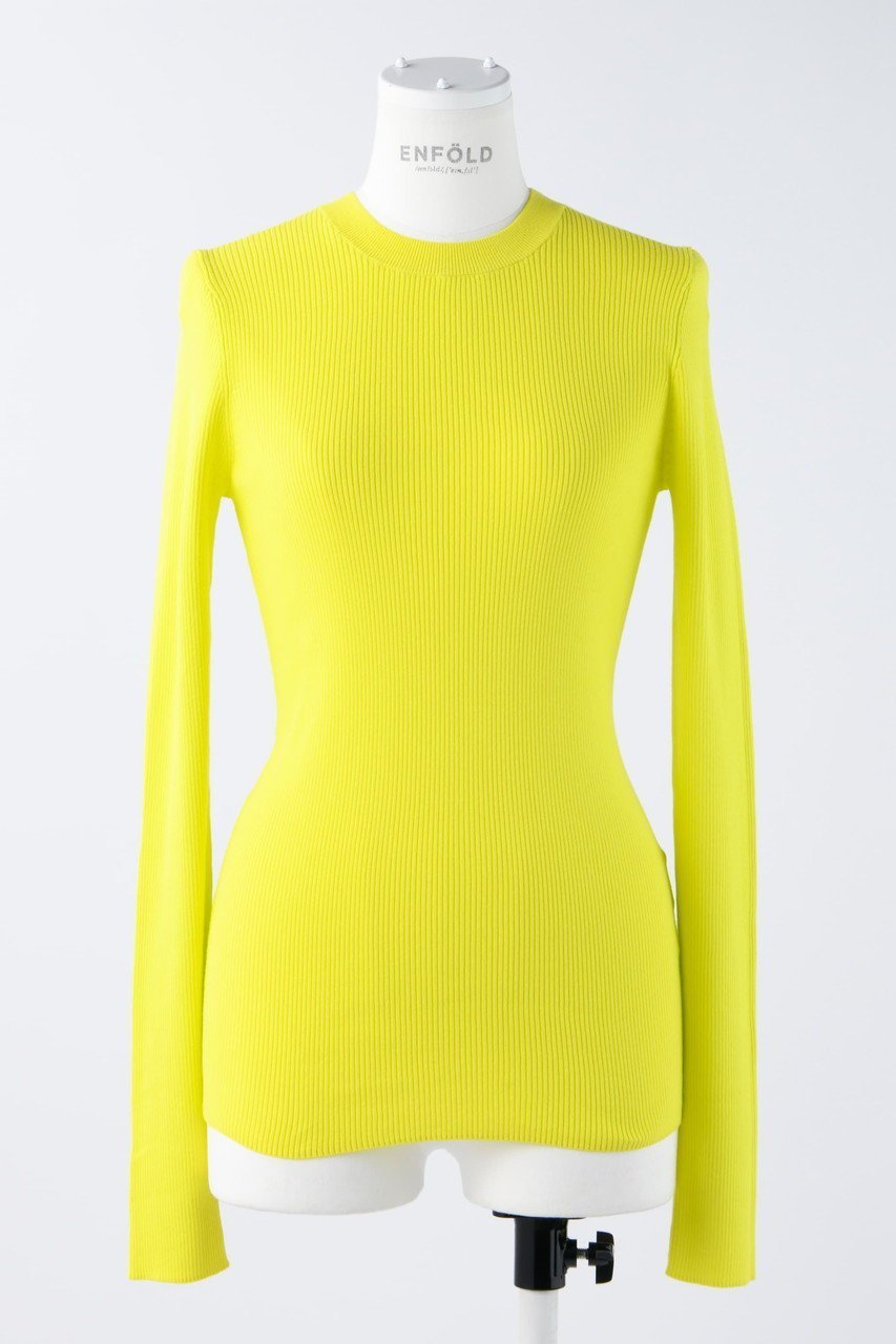 【エンフォルド/ENFOLD】のCrew Knit/ニット インテリア・キッズ・メンズ・レディースファッション・服の通販 founy(ファニー) ファッション Fashion レディースファッション Fashion for Women トップス・カットソー Cut & Sew Tops ニット Knit Tops & Sweaters カジュアルプルオーバー・ニットトップス Pullovers & Knit Tops / Casual Pullovers おすすめ Recommended / Our Picks ベーシック Basic, Essential イエロー|ID: prp329100003810310 ipo3291000000032952574