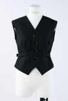 【エンフォルド/ENFOLD】のハードウール ミニマルシェイプベスト ブラック|ID: prp329100003810314 ipo3291000000035065485