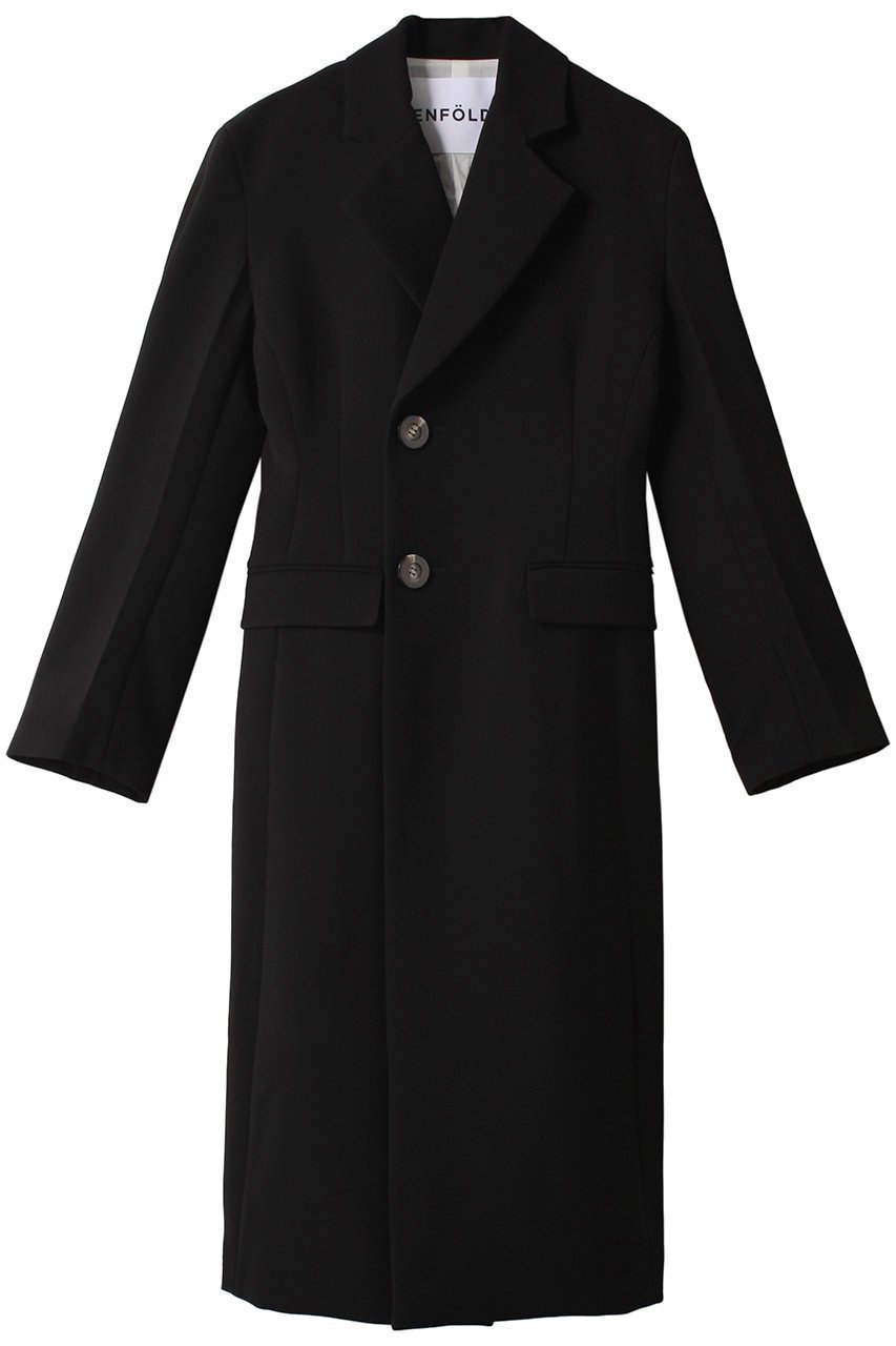 【エンフォルド/ENFOLD】のポリエステルダブルクロス シェイプロングコート 人気、トレンドファッション・服の通販 founy(ファニー) ファッション Fashion レディースファッション Fashion for Women アウター Coat / Outerwear Collection コート・ロングコート・ピーコート Long Coats, Peacoats & More シェイプ Shape, Slim Fit ストレッチ Stretch, Stretchy Fabric ダブル Double, Double-Breasted ロング Long, Long-Length ワンポイント One Point, Statement Accent other-1|ID: prp329100003810318 ipo3291000000032947454