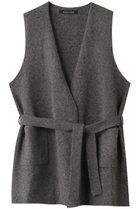 【ミズイロ インド/mizuiro ind】のv neck gilet w/belt ジレ gray|ID: prp329100003812959 ipo3291000000029937918