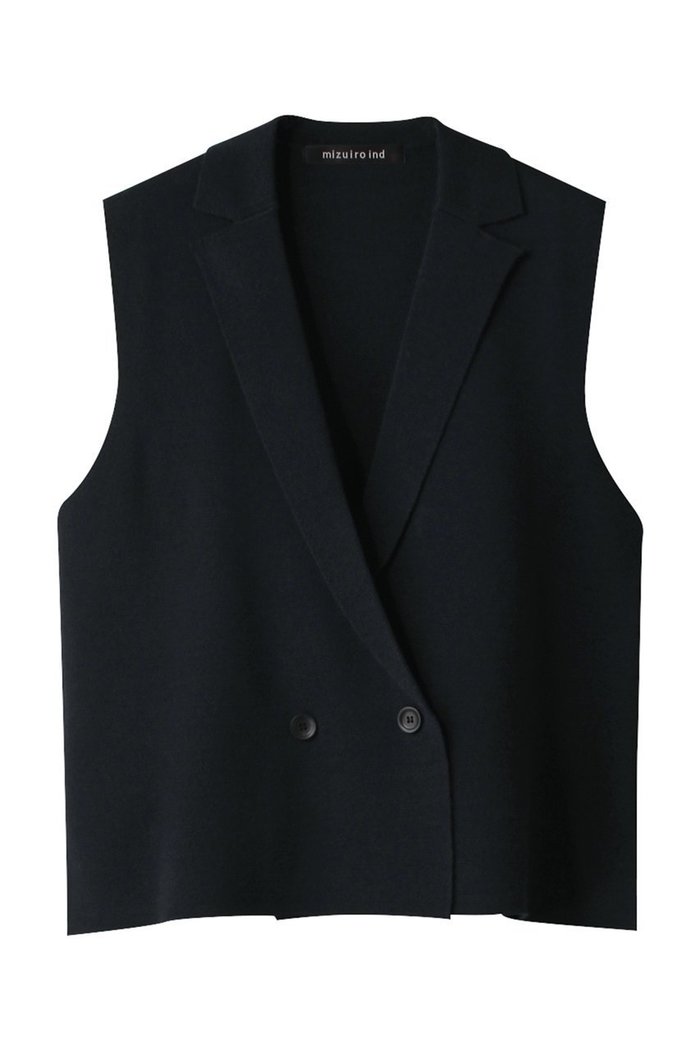 【ミズイロ インド/mizuiro ind】のdouble breasted vest ベスト インテリア・キッズ・メンズ・レディースファッション・服の通販 founy(ファニー) https://founy.com/ ファッション Fashion レディースファッション WOMEN トップス・カットソー Tops/Tshirt ニット Knit Tops ベスト/ジレ Gilets/Vests プルオーバー Pullover コンパクト Compact ベスト Vest ロング Long |ID: prp329100003812961 ipo3291000000029937924