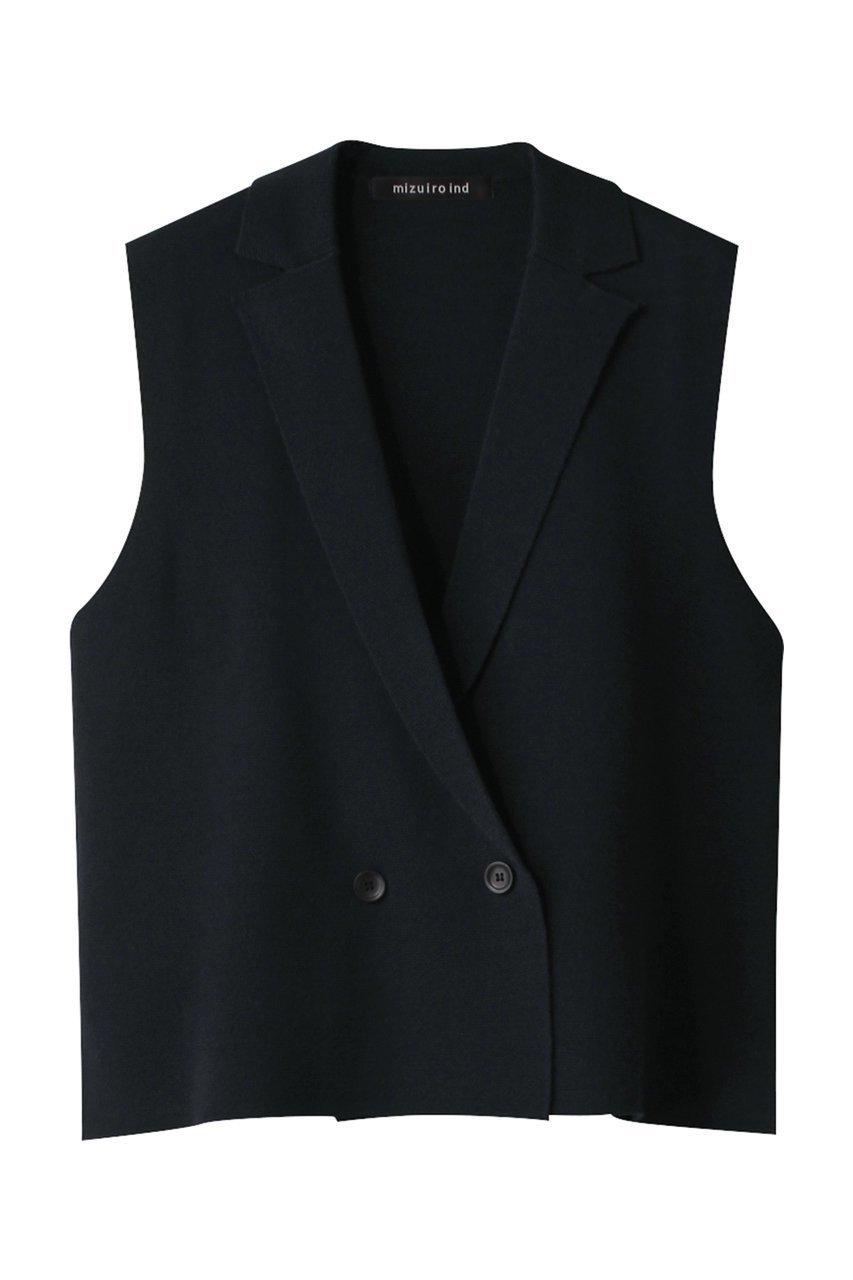 【ミズイロ インド/mizuiro ind】のdouble breasted vest ベスト 人気、トレンドファッション・服の通販 founy(ファニー) 　ファッション　Fashion　レディースファッション　WOMEN　トップス・カットソー　Tops/Tshirt　ニット　Knit Tops　ベスト/ジレ　Gilets/Vests　プルオーバー　Pullover　コンパクト　Compact　ベスト　Vest　ロング　Long　 other-1|ID: prp329100003812961 ipo3291000000029937924