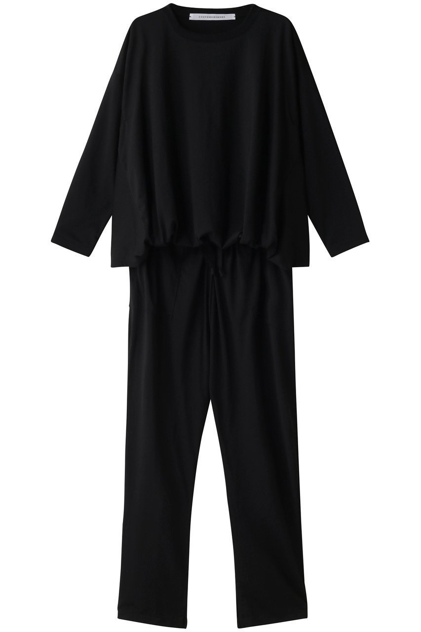 【コグ ザビッグスモーク/COGTHEBIGSMOKE】の【ELLE SHOP限定】JOLEE ジャンプスーツ インテリア・キッズ・メンズ・レディースファッション・服の通販 founy(ファニー) ファッション Fashion レディースファッション Fashion for Women パンツ Pants & Trousers スクエア Square, Square Shape ストレート Straight, Straight Cut スーツ Suit, Formalwear ラグジュアリー Luxury, Elegant 吸水 Absorbent, Quick-Dry 夏 Summer 旅行 Travel ブラック|ID: prp329100003812996 ipo3291000000032907337