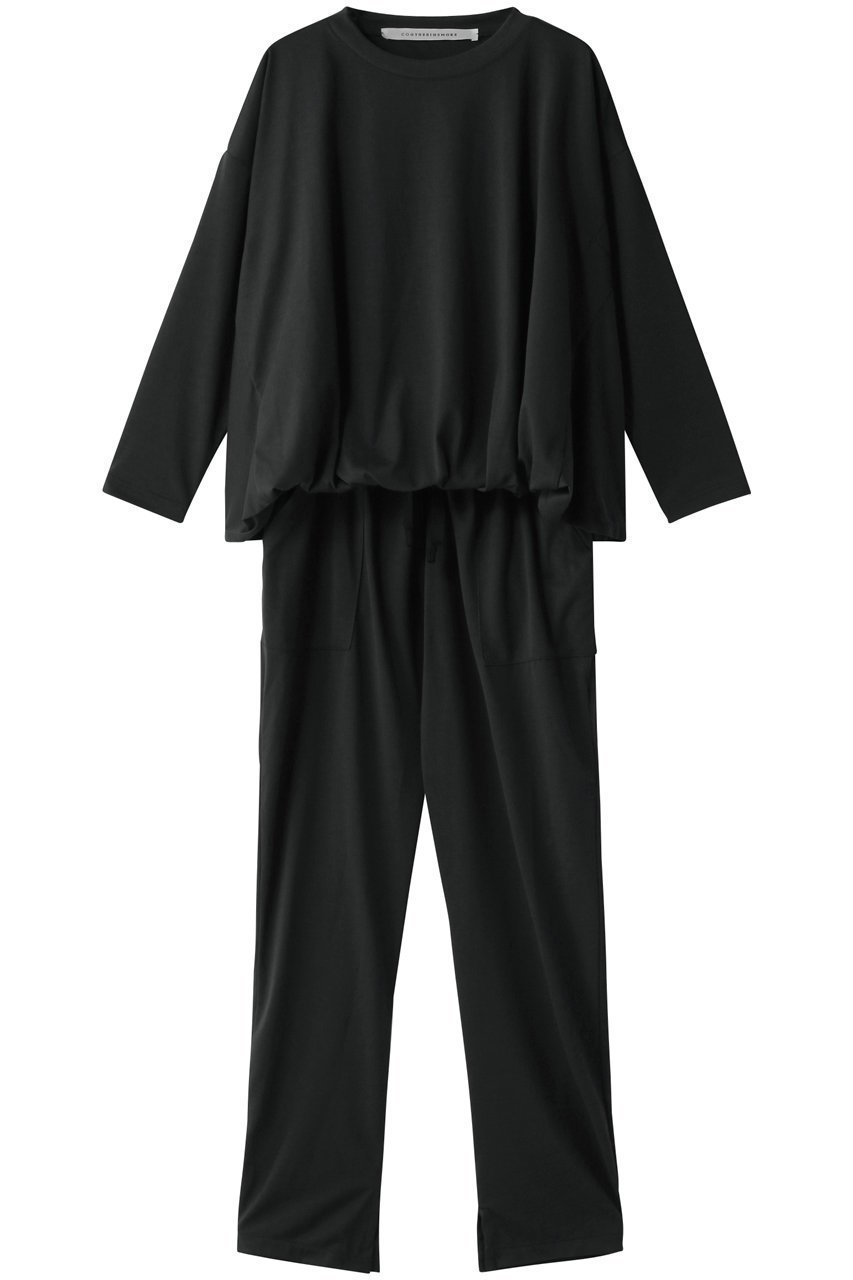 【コグ ザビッグスモーク/COGTHEBIGSMOKE】の【ELLE SHOP限定】JOLEE ジャンプスーツ 人気、トレンドファッション・服の通販 founy(ファニー) 　ファッション　Fashion　レディースファッション　Fashion for Women　パンツ　Pants & Trousers　スクエア　Square, Square Shape　ストレート　Straight, Straight Cut　スーツ　Suit, Formalwear　ラグジュアリー　Luxury, Elegant　吸水　Absorbent, Quick-Dry　夏　Summer　旅行　Travel　 other-1|ID: prp329100003812996 ipo3291000000035418900