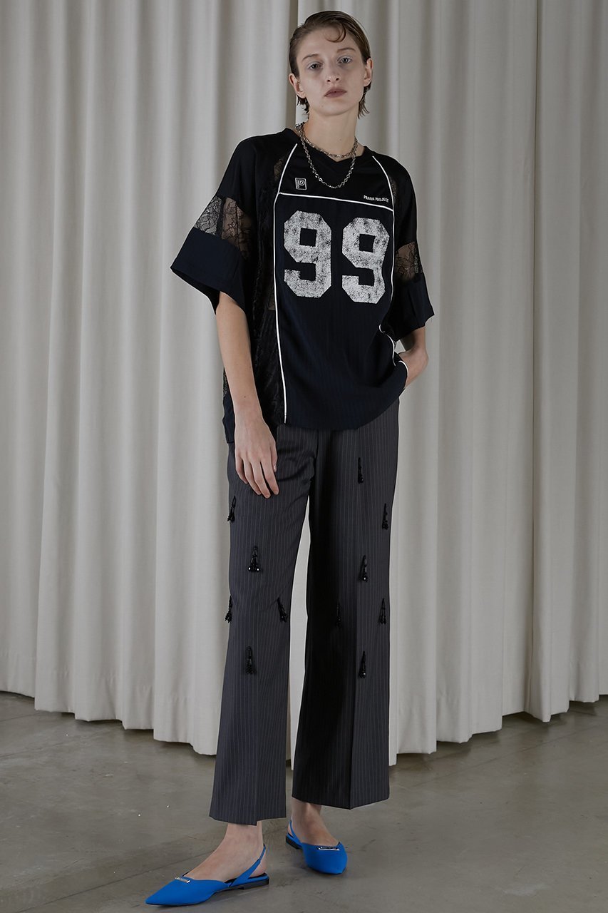 【プランク プロジェクト/PRANK PROJECT】のナンバリングTEE / Numbered Tee 人気、トレンドファッション・服の通販 founy(ファニー) 　ファッション　Fashion　レディースファッション　Fashion for Women　トップス・カットソー　Cut & Sew Tops　シャツ・ブラウス・オフィスカジュアル　Elegant Blouses & Button-Ups　ロングTシャツ・Tシャツ　Longline T-Shirts & Tees　カットソー・ベーシックTシャツ　Cut-and-Sewn Tops / Stretch Tees & Basics　おすすめ　Recommended / Our Picks　ショート　Short, Short Length　ストライプ　Stripe, Striped Pattern　スラックス　Slacks, Dress Pants　スリーブ　Sleeve, Long Sleeve / Short Sleeve　デニム　Denim, Jeans Material　トレンド　Trend, Trending Now　ミックス　Mix, Mixed Style　レース　Lace, Lace Fabric　other-6|ID: prp329100003813037 ipo3291000000035792116