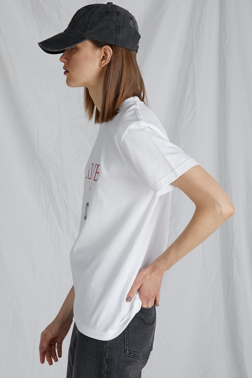 【プランク プロジェクト/PRANK PROJECT】のCURVEプリントTEE / CURVE Printed Tee 人気、トレンドファッション・服の通販 founy(ファニー) 　ファッション　Fashion　レディースファッション　Fashion for Women　トップス・カットソー　Cut & Sew Tops　シャツ・ブラウス・オフィスカジュアル　Elegant Blouses & Button-Ups　ロングTシャツ・Tシャツ　Longline T-Shirts & Tees　カットソー・ベーシックTシャツ　Cut-and-Sewn Tops / Stretch Tees & Basics　ウォッシャブル　Machine Washable　グラフィック　Graphic, Graphic Design　ショート　Short, Short Length　スリーブ　Sleeve, Long Sleeve / Short Sleeve　プリント　Print, Printed Pattern　ボトム　Bottoms, Lower Wear　モチーフ　Motif, Design Theme　other-3|ID: prp329100003813038 ipo3291000000035792098