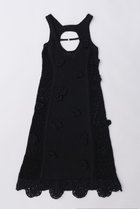 【プランク プロジェクト/PRANK PROJECT】のフラワーモチーフニットドレス / Flower Motif Knit Dress BLK(ブラック)|ID:prp329100003813043