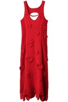 【プランク プロジェクト/PRANK PROJECT】のフラワーモチーフニットドレス / Flower Motif Knit Dress 人気、トレンドファッション・服の通販 founy(ファニー) ファッション Fashion レディースファッション WOMEN ワンピース Dress ドレス Party Dresses チュニック Tunic S/S・春夏 Ss・Spring/Summer おすすめ Recommend チュニック Tunic ハンド Hand フラワー Flower ロング Long ヴィンテージ Vintage 夏 Summer 春 Spring thumbnail RED(レッド)|ID: prp329100003813043 ipo3291000000026245453