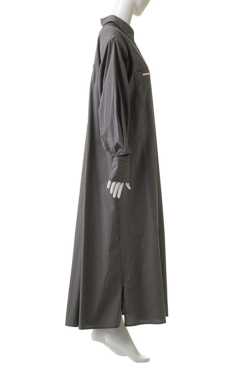【プランク プロジェクト/PRANK PROJECT】のマキシシャツドレス / Maxi Shirt Dress 人気、トレンドファッション・服の通販 founy(ファニー) 　ファッション　Fashion　レディースファッション　Fashion for Women　ワンピース　Dresses　フォーマル・パーティードレス・結婚式用ドレス　Elegant & Casual Dresses　チュニック　Tunic Tops & Dresses　カシュクール　Wrap Design　シンプル　Simple, Minimal　スリット　Slit, Slit Detail　タイプライター　Typewriter Fabric, Crisp Cotton　チェック　Check, Plaid, Tartan　チュニック　Tunic, Long Top　ドレス　Dress, One-Piece　フロント　Front, Front Design　ブロード　Broadcloth, Fine Cotton　マキシ　Maxi, Full Length　無地　Plain, Solid Color　ロング　Long, Long-Length　おすすめ　Recommended / Our Picks　other-3|ID: prp329100003813046 ipo3291000000032920572