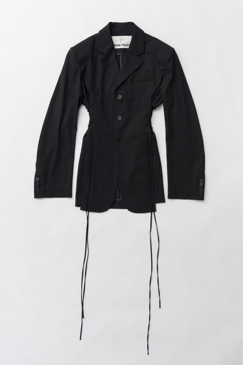 【プランク プロジェクト/PRANK PROJECT】のレースアップジャケット / Lace-Up Jacket 人気、トレンドファッション・服の通販 founy(ファニー) 　ファッション　Fashion　レディースファッション　WOMEN　アウター　Coat Outerwear　ジャケット　Jackets　2025年　2025　2025春夏・S/S　Ss,Spring/Summer,2025　おすすめ　Recommend　インナー　Inner　コンパクト　Compact　ジャケット　Jacket　ストライプ　Stripe　ストレッチ　Stretch　スリム　Slim　セットアップ　Set Up　レース　Race　夏　Summer　春　Spring　S/S・春夏　Ss・Spring/Summer　無地　Plain Color　 other-1|ID: prp329100003813049 ipo3291000000030113890