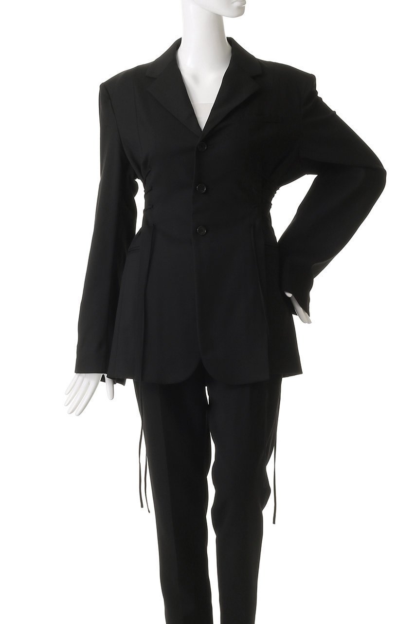 【プランク プロジェクト/PRANK PROJECT】のレースアップジャケット / Lace-Up Jacket 人気、トレンドファッション・服の通販 founy(ファニー) ファッション Fashion レディースファッション Fashion for Women アウター Coat / Outerwear Collection レディースジャケット・軽アウター Jackets おすすめ Recommended / Our Picks インナー Innerwear コンパクト Compact, Small Size ジャケット Jacket, Outerwear ストライプ Stripe, Striped Pattern ストレッチ Stretch, Stretchy Fabric スリム Slim, Slim Fit セットアップ Set-Up, Coordinated Outfit レース Lace, Lace Fabric 無地 Plain, Solid Color other-2|ID: prp329100003813049 ipo3291000000035490704