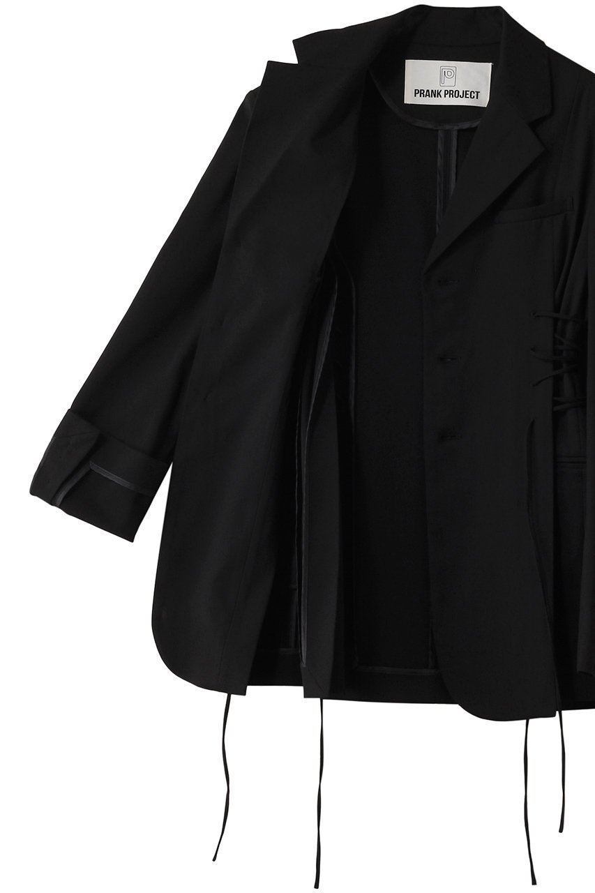 【プランク プロジェクト/PRANK PROJECT】のレースアップジャケット / Lace-Up Jacket 人気、トレンドファッション・服の通販 founy(ファニー) ファッション Fashion レディースファッション Fashion for Women アウター Coat / Outerwear Collection レディースジャケット・軽アウター Jackets おすすめ Recommended / Our Picks インナー Innerwear コンパクト Compact, Small Size ジャケット Jacket, Outerwear ストライプ Stripe, Striped Pattern ストレッチ Stretch, Stretchy Fabric スリム Slim, Slim Fit セットアップ Set-Up, Coordinated Outfit レース Lace, Lace Fabric 無地 Plain, Solid Color other-6|ID: prp329100003813049 ipo3291000000035490711