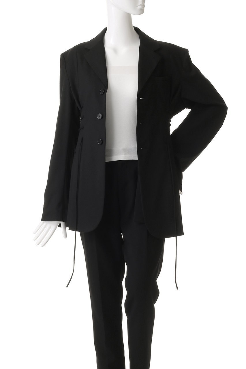 【プランク プロジェクト/PRANK PROJECT】のレースアップジャケット / Lace-Up Jacket 人気、トレンドファッション・服の通販 founy(ファニー) ファッション Fashion レディースファッション Fashion for Women アウター Coat / Outerwear Collection レディースジャケット・軽アウター Jackets おすすめ Recommended / Our Picks インナー Innerwear コンパクト Compact, Small Size ジャケット Jacket, Outerwear ストライプ Stripe, Striped Pattern ストレッチ Stretch, Stretchy Fabric スリム Slim, Slim Fit セットアップ Set-Up, Coordinated Outfit レース Lace, Lace Fabric 無地 Plain, Solid Color other-7|ID: prp329100003813049 ipo3291000000035490712