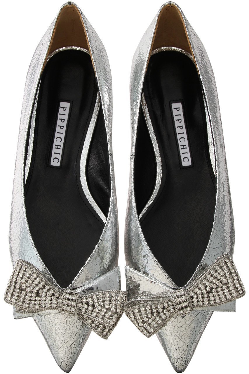 ピッピシック/Pippichic】のANNA V JEWERLY リボンメタリックフラットシューズ | 人気、トレンドファッション・服の通販  founy(ファニー) | ID:prp329100003813078 | ファッション(Fashion) レディースファッション(WOMEN)  シューズ・靴(Shoes)