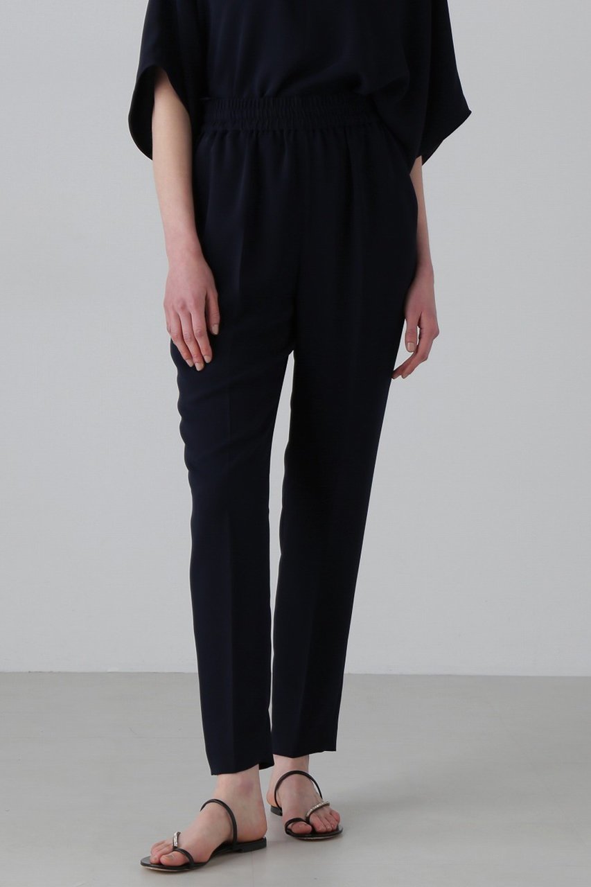 【アドーア/ADORE】のクリアジョーゼットパンツ インテリア・キッズ・メンズ・レディースファッション・服の通販 founy(ファニー) 　ファッション　Fashion　レディースファッション　Fashion for Women　パンツ　Pants & Trousers　おすすめ　Recommended / Our Picks　ジョーゼット　Georgette, Semi-Sheer Fabric　セットアップ　Set-Up, Coordinated Outfit　テーパード　Tapered, Tapered Pants　ドレープ　Drape, Draping Fabric　エレガント 上品　Elegant　定番　Standard, Basic Item　ネイビー|ID: prp329100003822778 ipo3291000000032813805