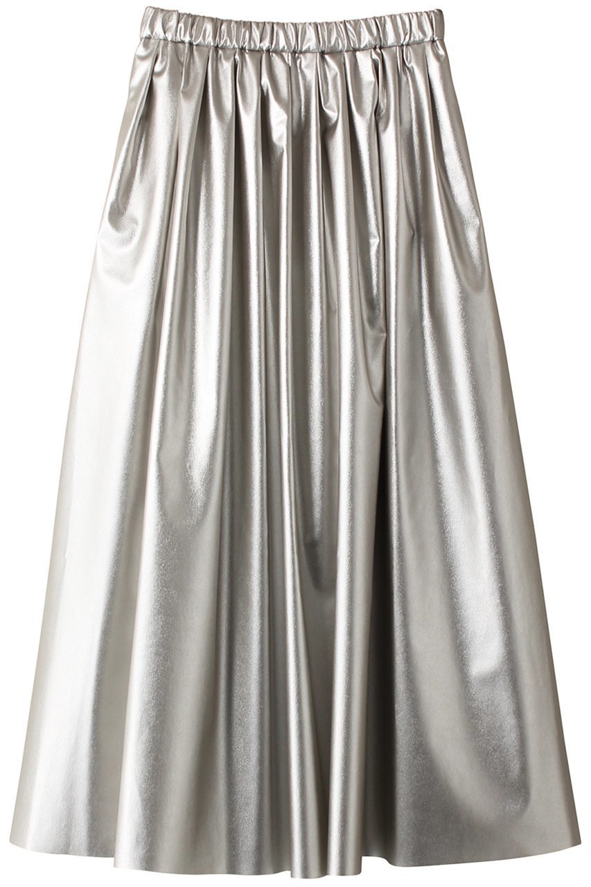 【サードマガジン/THIRD MAGAZINE】のシルバースカート インテリア・キッズ・メンズ・レディースファッション・服の通販 founy(ファニー) 　ファッション　Fashion　レディースファッション　WOMEN　スカート　Skirt　ロングスカート　Long Skirt　ギャザー　Gather　シルバー　Silver　シンプル　Simple　ロング　Long　シルバー|ID: prp329100003822808 ipo3291000000025105276