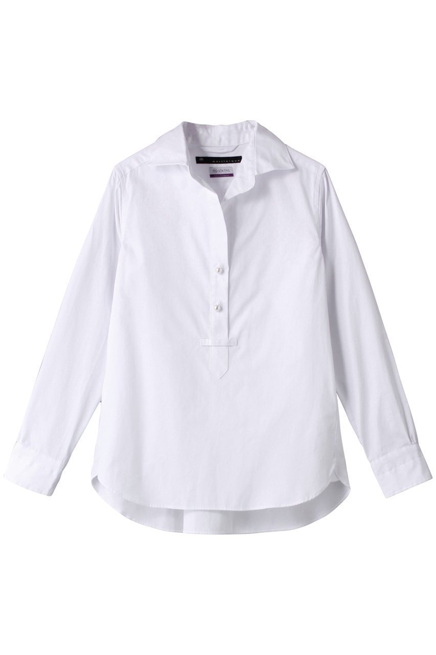 【マルティニーク/martinique】のパールスキッパーブラウス 人気、トレンドファッション・服の通販 founy(ファニー) 　ファッション　Fashion　レディースファッション　Fashion for Women　トップス・カットソー　Cut & Sew Tops　シャツ・ブラウス・オフィスカジュアル　Elegant Blouses & Button-Ups　スキッパー　Skipper, Open Collar　スリーブ　Sleeve, Long Sleeve / Short Sleeve　パール　Pearl, Pearl Accent　ボトム　Bottoms, Lower Wear　ロング　Long, Long-Length　エレガント 上品　Elegant　 other-1|ID: prp329100003822818 ipo3291000000032878258