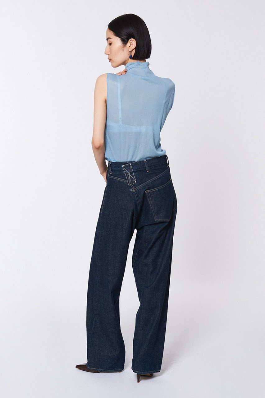 【スタニングルアー/STUNNING LURE】のクロスワイドデニムパンツ 人気、トレンドファッション・服の通販 founy(ファニー) 　ファッション　Fashion　レディースファッション　Fashion for Women　パンツ　Pants & Trousers　デニムパンツ・ジーンズ・美脚デニム　Denim Jeans & Pants　デニム　Denim, Jeans Material　ワイド　Wide, Wide Fit　other-8|ID: prp329100003826727 ipo3291000000032817662