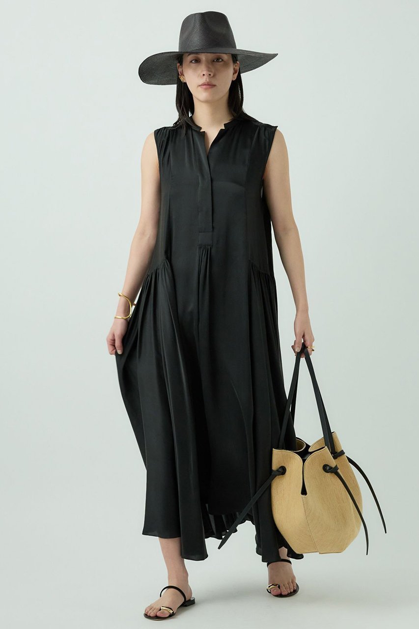 【カオス/Chaos】のサンディングシルクワンピース 人気、トレンドファッション・服の通販 founy(ファニー) 　ファッション　Fashion　レディースファッション　Fashion for Women　ワンピース　Dresses　チュニック　Tunic Tops & Dresses　なめらか　Smooth, Silky Texture　サテン　Satin, Glossy Fabric　シルク　Silk, 100% Silk　チュニック　Tunic, Long Top　ロング　Long, Long-Length　エレガント 上品　Elegant　再入荷　Restock / Back in Stock　 other-1|ID: prp329100003828728 ipo3291000000032904542