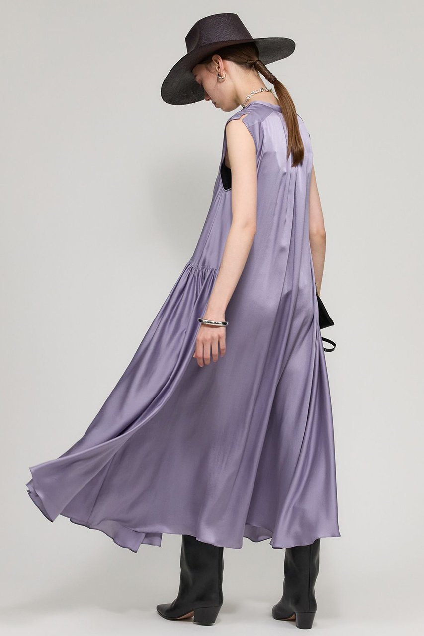 【カオス/Chaos】のサンディングシルクワンピース 人気、トレンドファッション・服の通販 founy(ファニー) 　ファッション　Fashion　レディースファッション　Fashion for Women　ワンピース　Dresses　チュニック　Tunic Tops & Dresses　なめらか　Smooth, Silky Texture　サテン　Satin, Glossy Fabric　シルク　Silk, 100% Silk　チュニック　Tunic, Long Top　ロング　Long, Long-Length　エレガント 上品　Elegant　再入荷　Restock / Back in Stock　other-6|ID: prp329100003828728 ipo3291000000032904576