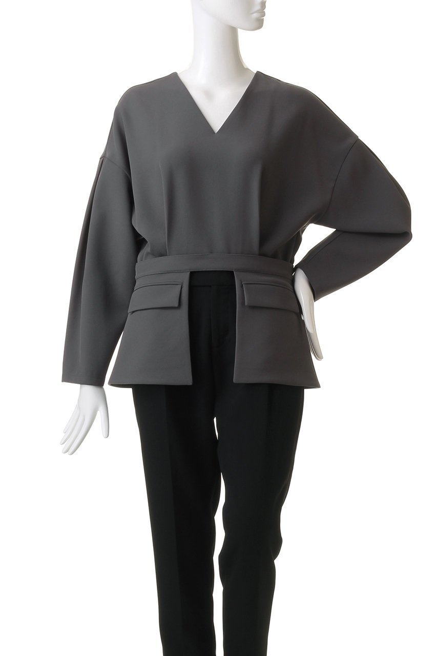 【リムアーク/RIM.ARK】のFlap pk 2way tops/トップス 人気、トレンドファッション・服の通販 founy(ファニー) 　ファッション　Fashion　レディースファッション　Fashion for Women　トップス・カットソー　Cut & Sew Tops　シャツ・ブラウス・オフィスカジュアル　Elegant Blouses & Button-Ups　ロングTシャツ・Tシャツ　Longline T-Shirts & Tees　カットソー・ベーシックTシャツ　Cut-and-Sewn Tops / Stretch Tees & Basics　スリーブ　Sleeve, Long Sleeve / Short Sleeve　ロング　Long, Long-Length　エレガント 上品　Elegant　吸水　Absorbent, Quick-Dry　other-2|ID: prp329100003830129 ipo3291000000035809807