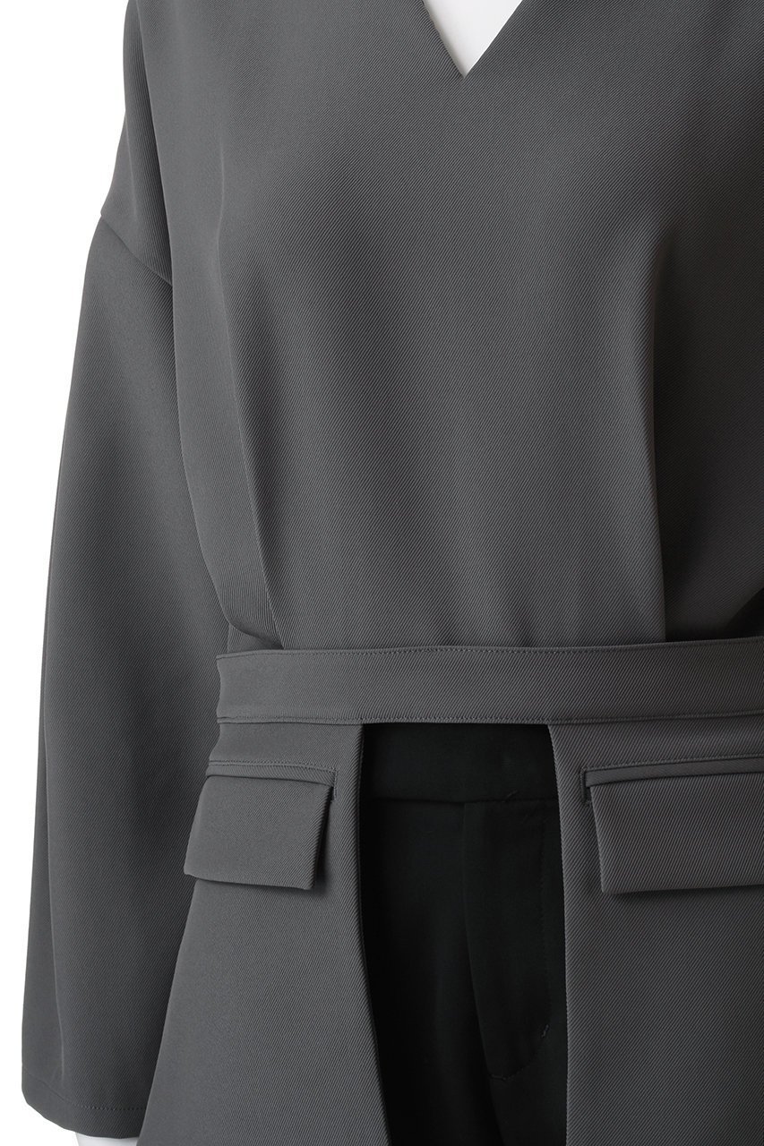 【リムアーク/RIM.ARK】のFlap pk 2way tops/トップス 人気、トレンドファッション・服の通販 founy(ファニー) 　ファッション　Fashion　レディースファッション　Fashion for Women　トップス・カットソー　Cut & Sew Tops　シャツ・ブラウス・オフィスカジュアル　Elegant Blouses & Button-Ups　ロングTシャツ・Tシャツ　Longline T-Shirts & Tees　カットソー・ベーシックTシャツ　Cut-and-Sewn Tops / Stretch Tees & Basics　スリーブ　Sleeve, Long Sleeve / Short Sleeve　ロング　Long, Long-Length　エレガント 上品　Elegant　吸水　Absorbent, Quick-Dry　other-5|ID: prp329100003830129 ipo3291000000036661735