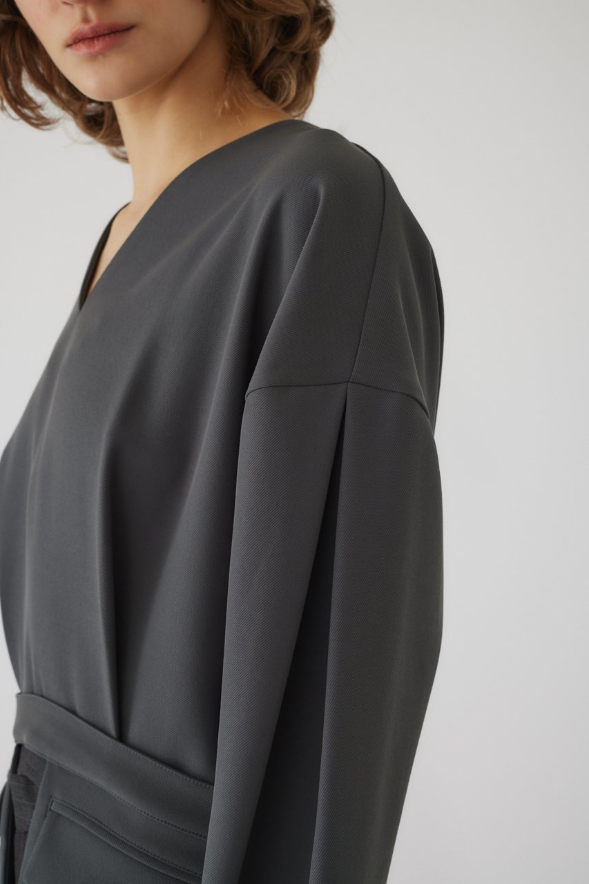 【リムアーク/RIM.ARK】のFlap pk 2way tops/トップス 人気、トレンドファッション・服の通販 founy(ファニー) 　ファッション　Fashion　レディースファッション　Fashion for Women　トップス・カットソー　Cut & Sew Tops　シャツ・ブラウス・オフィスカジュアル　Elegant Blouses & Button-Ups　ロングTシャツ・Tシャツ　Longline T-Shirts & Tees　カットソー・ベーシックTシャツ　Cut-and-Sewn Tops / Stretch Tees & Basics　スリーブ　Sleeve, Long Sleeve / Short Sleeve　ロング　Long, Long-Length　エレガント 上品　Elegant　吸水　Absorbent, Quick-Dry　other-8|ID: prp329100003830129 ipo3291000000036661738