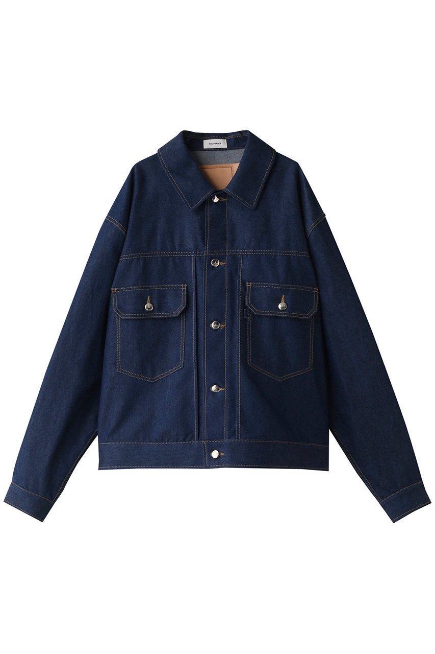 【ザ リラクス/THE RERACS】のデニムジャケット 2nd インテリア・キッズ・メンズ・レディースファッション・服の通販 founy(ファニー) 　ファッション　Fashion　レディースファッション　WOMEN　アウター　Coat Outerwear　ジャケット　Jackets　デニムジャケット　Denim Jackets　ジャケット　Jacket　デニム　Denim　トレンド　Trend　バランス　Balance　フォルム　Form　ポケット　Pocket　ワンウォッシュトネイビー×オレンジ|ID: prp329100003833694 ipo3291000000025190064