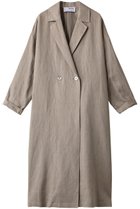 【スリー ドッツ/three dots】のラフリネン オーバーサイズトレンチ 人気、トレンドファッション・服の通販 founy(ファニー) ファッション Fashion レディースファッション Fashion for Women アウター Coat / Outerwear Collection コート・ロングコート・ピーコート Long Coats, Peacoats & More インナー Innerwear ロング Long, Long-Length thumbnail ベージュ|ID: prp329100003833747 ipo3291000000035489570