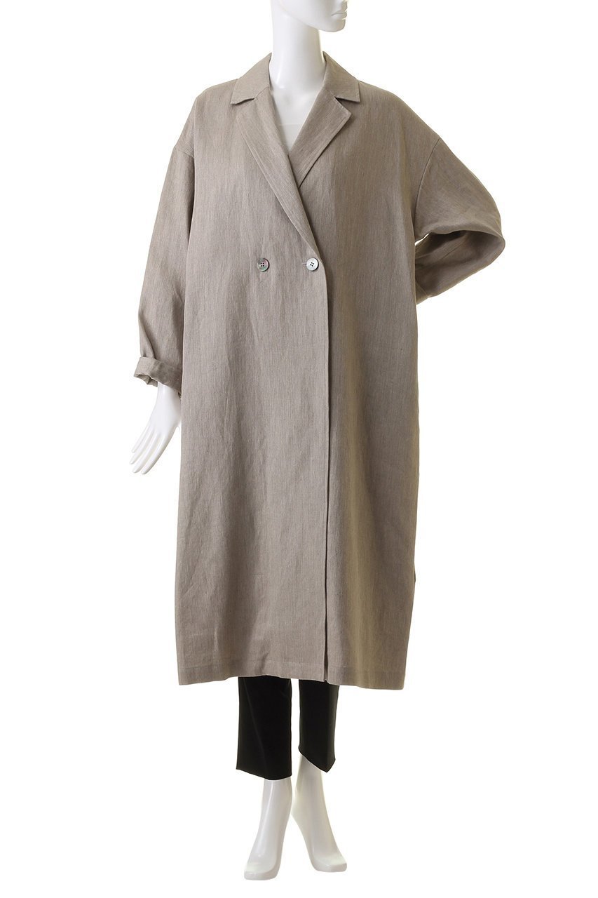 【スリー ドッツ/three dots】のラフリネン オーバーサイズトレンチ 人気、トレンドファッション・服の通販 founy(ファニー) 　ファッション　Fashion　レディースファッション　Fashion for Women　アウター　Coat / Outerwear Collection　コート・ロングコート・ピーコート　Long Coats, Peacoats & More　インナー　Innerwear　ロング　Long, Long-Length　other-2|ID: prp329100003833747 ipo3291000000035489572