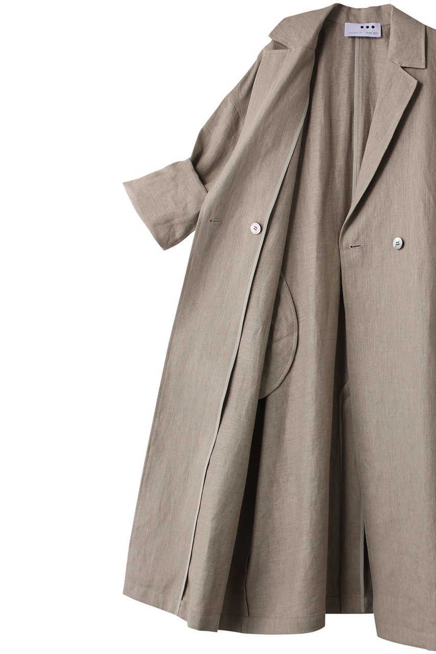 【スリー ドッツ/three dots】のラフリネン オーバーサイズトレンチ 人気、トレンドファッション・服の通販 founy(ファニー) 　ファッション　Fashion　レディースファッション　Fashion for Women　アウター　Coat / Outerwear Collection　コート・ロングコート・ピーコート　Long Coats, Peacoats & More　インナー　Innerwear　ロング　Long, Long-Length　other-6|ID: prp329100003833747 ipo3291000000035489576
