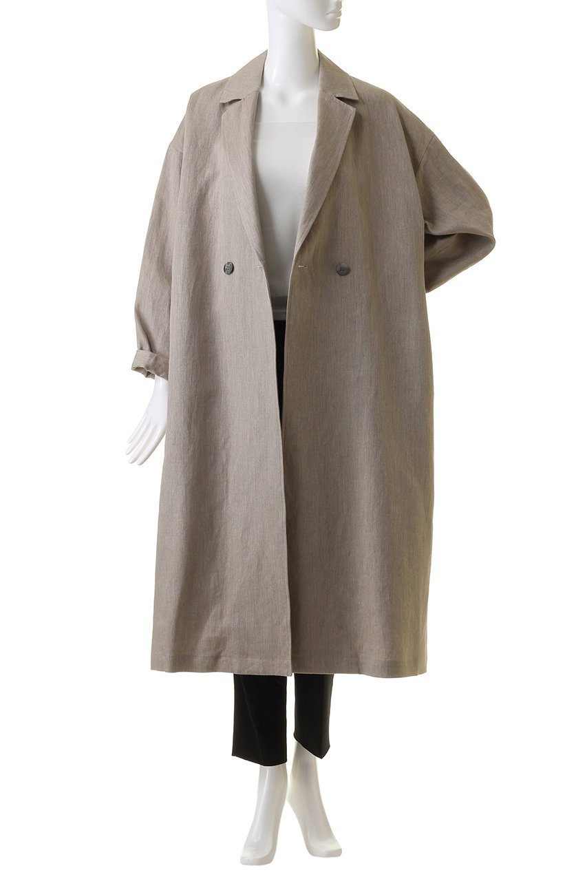 【スリー ドッツ/three dots】のラフリネン オーバーサイズトレンチ 人気、トレンドファッション・服の通販 founy(ファニー) 　ファッション　Fashion　レディースファッション　Fashion for Women　アウター　Coat / Outerwear Collection　コート・ロングコート・ピーコート　Long Coats, Peacoats & More　インナー　Innerwear　ロング　Long, Long-Length　other-7|ID: prp329100003833747 ipo3291000000035489577